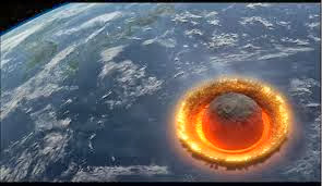 asteroide chocando con la Tierra