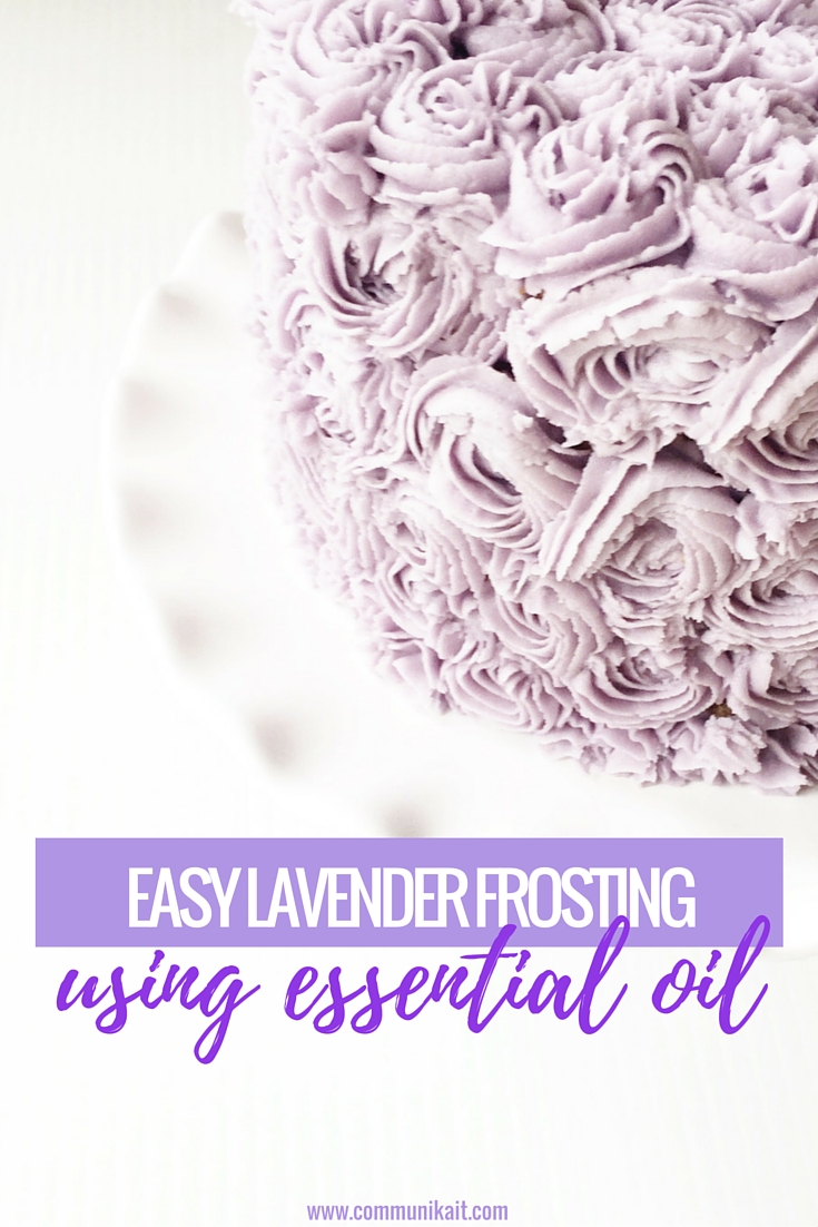 Lavender Frosting Using Essential Oils CommuniKait