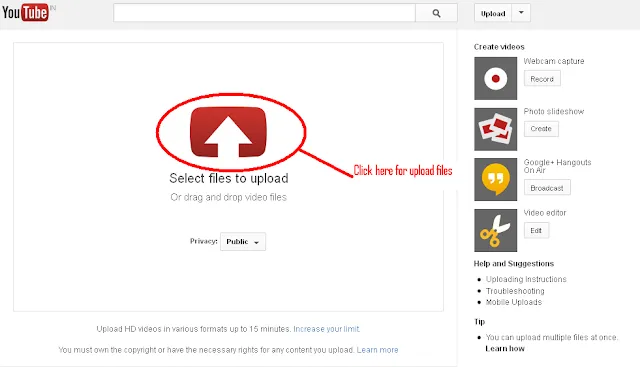 Upload videos to youtube2