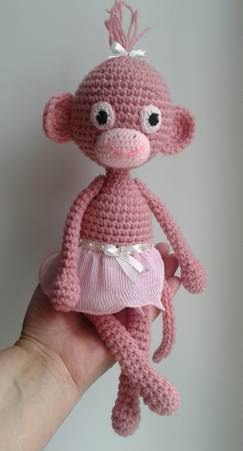pink monkey-girl