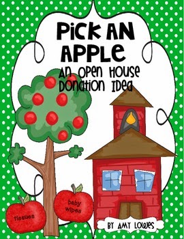 http://www.teacherspayteachers.com/Product/Pick-an-Apple-An-Open-House-Donation-Idea-FREEBIE-819671