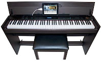 Suzuki SD10 digital piano connected to iPad