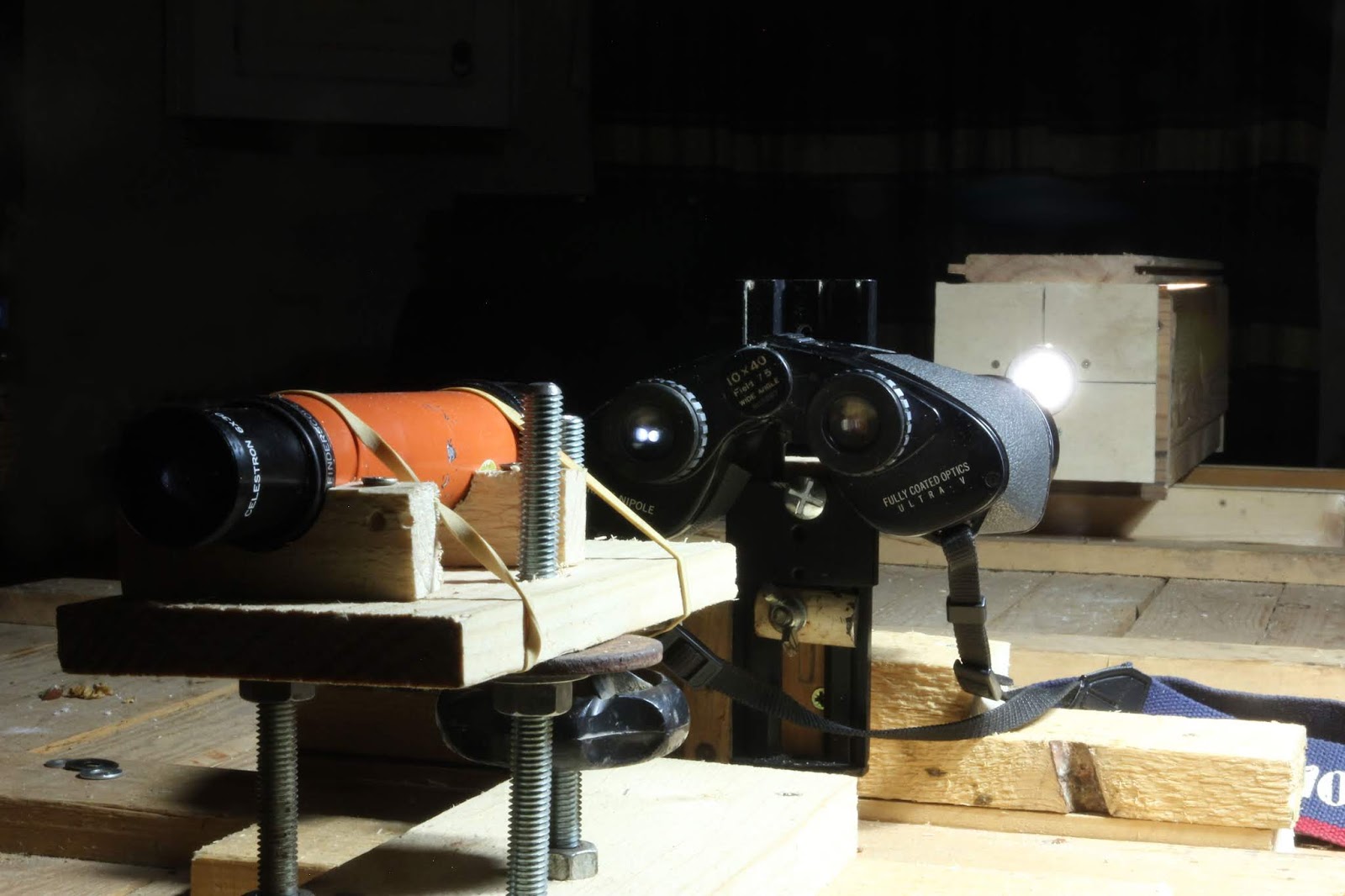 DIY Table Top Binocular Collimator The Experiment