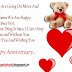 Cute Happy Anniversary SMS For Wife