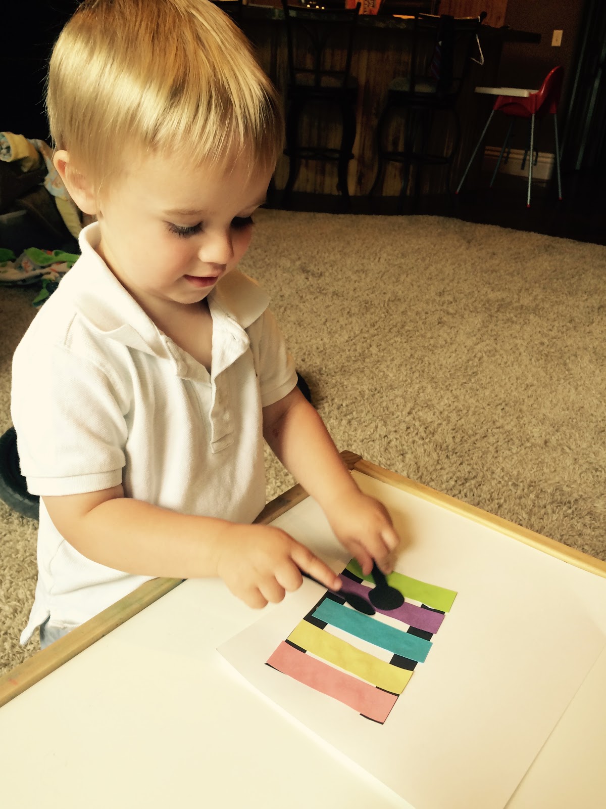 Letter X: Xylophones: Craft, Size Order & Color Sorting Activity