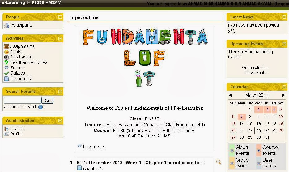 Log In To Cidos ~ Cidos2Poli | Place of E-Learning