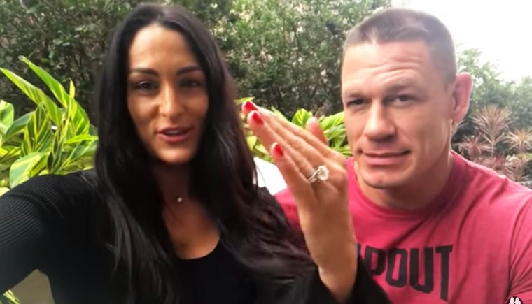 Engagement Ring Inside the WWE Ring - Nikki Bella & John Cena ~ Jewelove