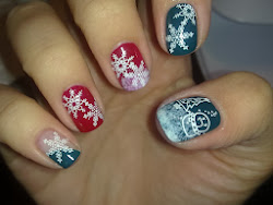 christmas nail nails santa gift designs xmas manicure pedicure fingernail arts natale clio claus labels