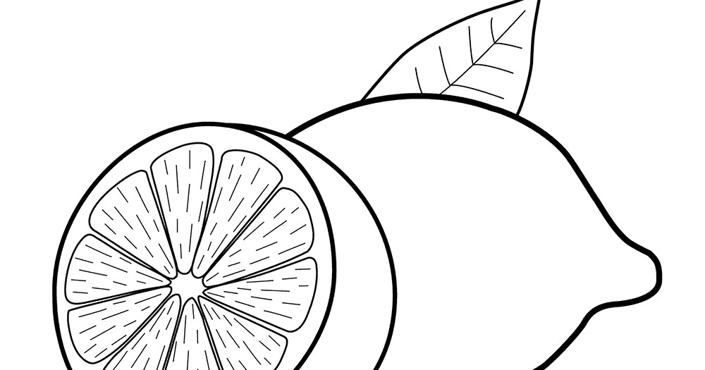 Mewarnai Gambar Buah Lemon