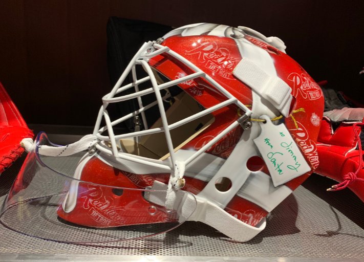 LOOK: Red Wings' Jimmy Howard to wear ugly sweater mask 