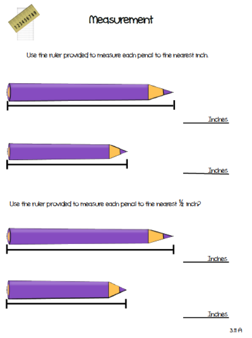 worksheet. Measuring In Inches. Grass Fedjp Worksheet Study Site