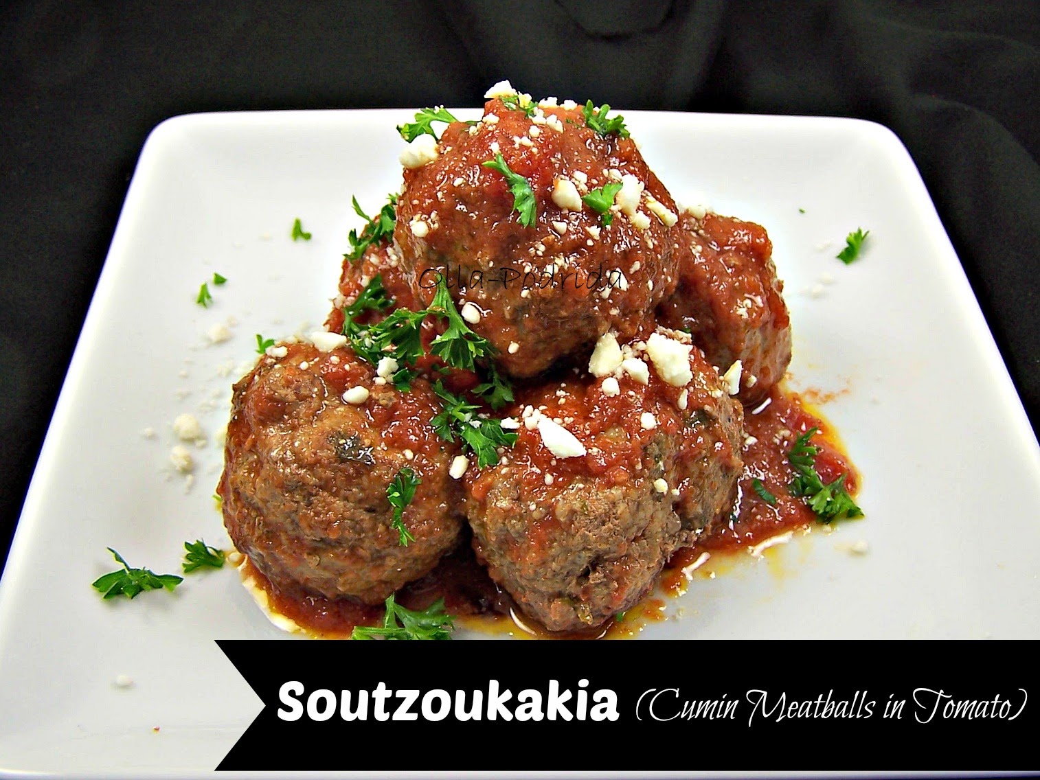Soutzoukakia (Cumin Meatballs in Tomato)