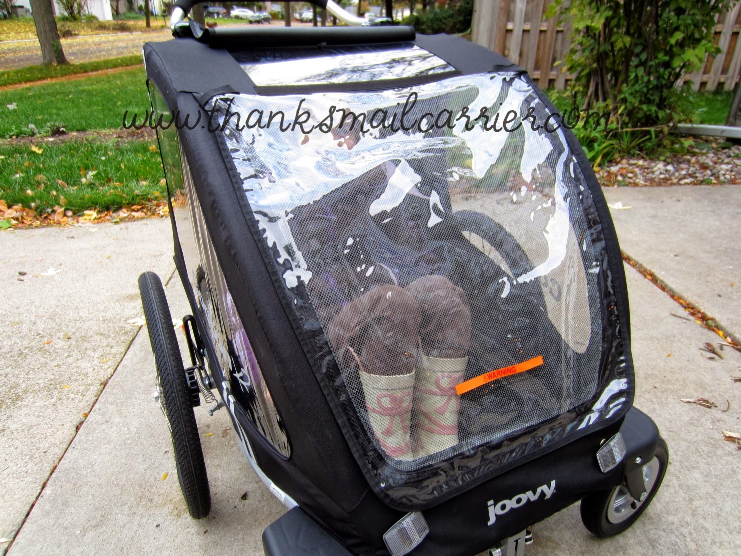 Thanks, Mail Carrier | The Double Stroller-Jogger-Bicycle Trailer in