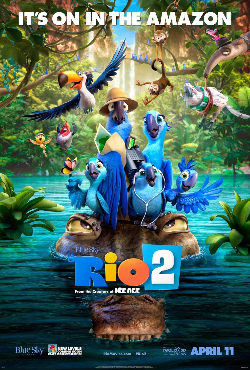 Xem Phim Chú Vẹt Rio 2: Vẹt Đuôi Dài 2 - Rio 2 HD Vietsub mien phi - Poster Full HD