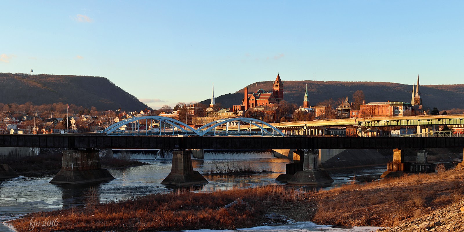 The Outskirts of Suburbia Cumberland, Maryland at Sunset