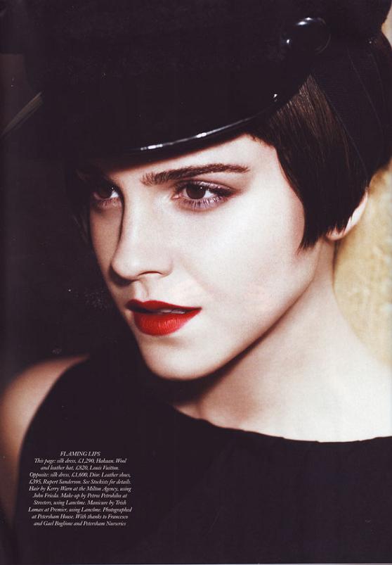 emma watson hermione menina boa má harper's bazaar modelo