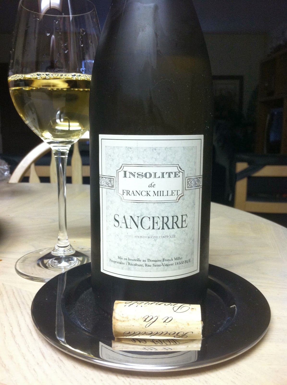 The World of Wine Review 2012 Franck Millet “Insolite” Sancerre, France