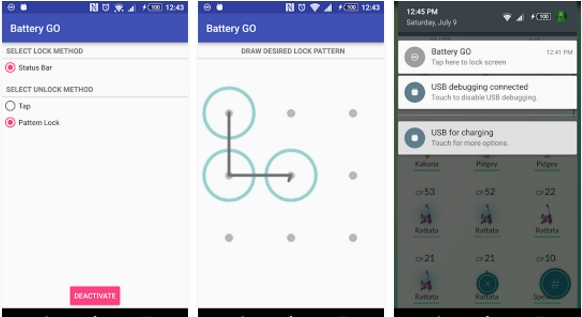 Battery GO is an android apps that offered by Battery GO Dev Team as a developer. This Apps is used for help saving your battery while playing Pokemon Go. This is cool android apps that will  give you more time to catch Pokemon, Battery GO v1.1.3 Apk for Pokemon Go, Battery GO Apk for Pokemon Go, Pokemon Go mod, Pokemon Go device, Pokemon Go crack, Pokemon Go trick