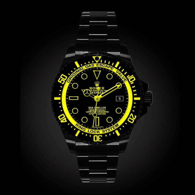 black and yellow rolex