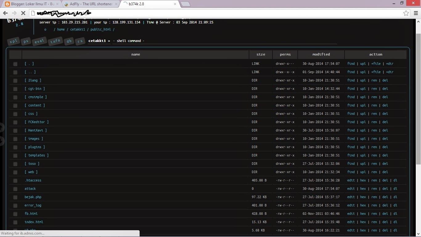 Cara Edit Shell Backdoor Loker Ilmu IT