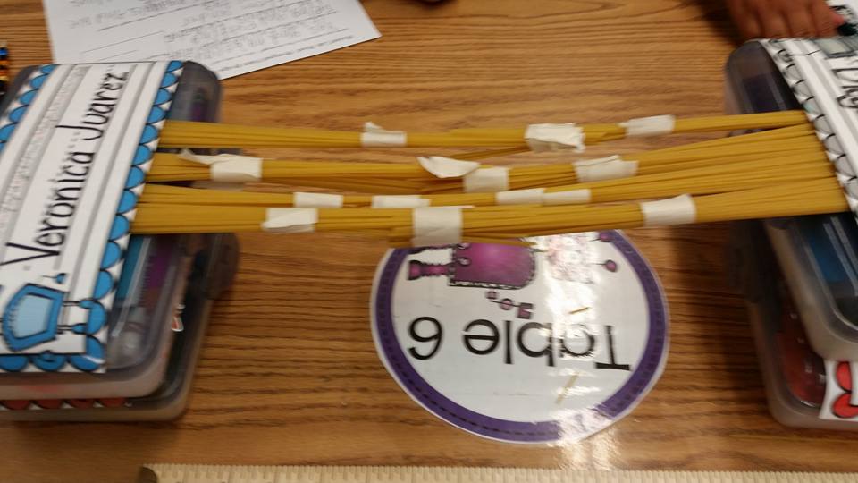 Growing a STEM Classroom Strongest Pasta Bridges Challenge