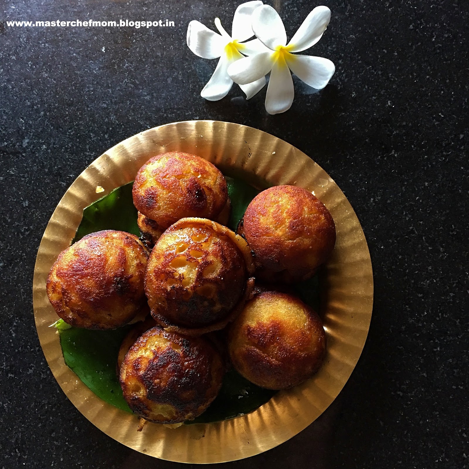 MASTERCHEFMOM Nei Appam Appam using Rice Flour Ghee Appam 4 Ingredient Appam Recipe