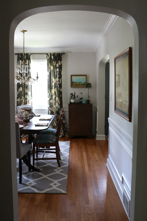 HOUSEography: New Wallpaper Dining Room