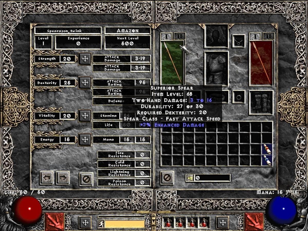 Diablo 2 item level foophil