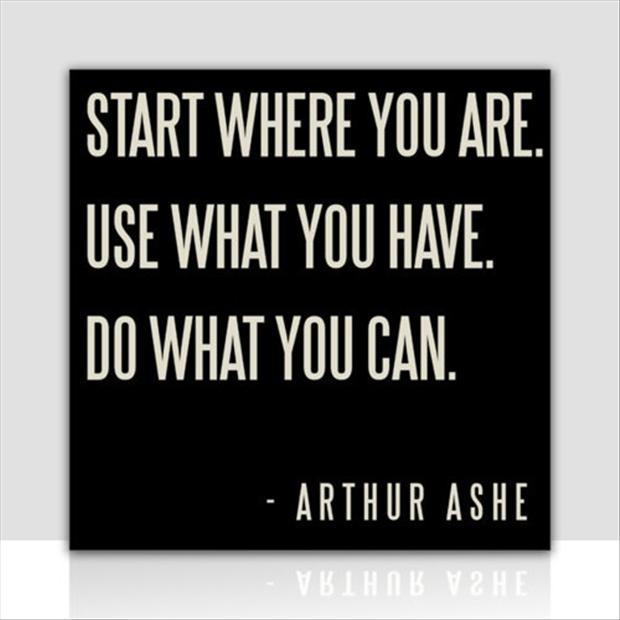 Start Where You Are...