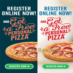 Free Domino's Personal Pizza New Registration Promo