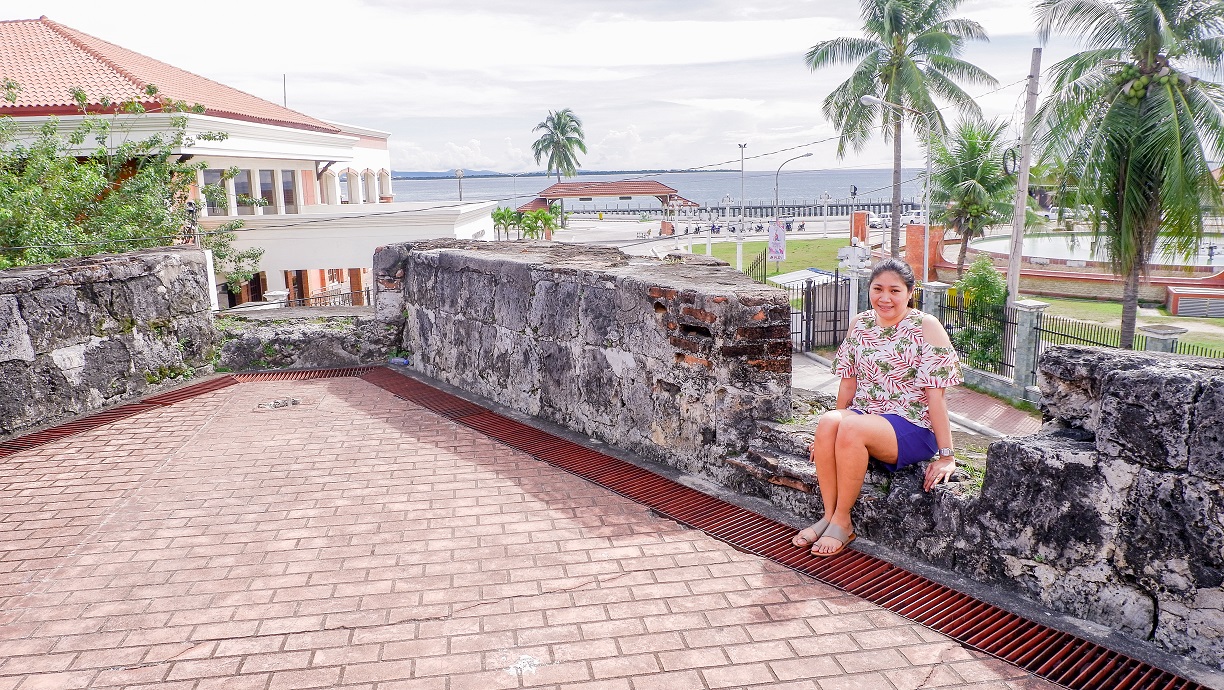 at the top of Fort Pilar