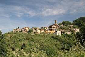 Uzzano perches on a hillside in Tuscany, about 45km (28 miles) to the west of Florence in the province of Pistoia