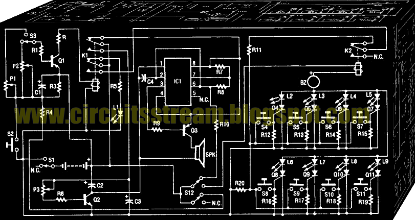 Build a Simple Quiz Master Circuit Diagram | Electronic Circuit