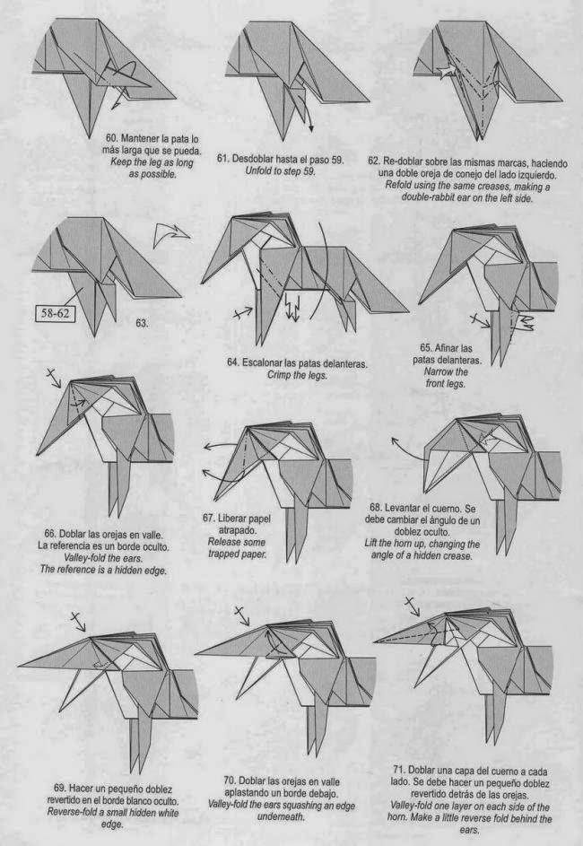 Unicorn Origami Paper Origami Guide