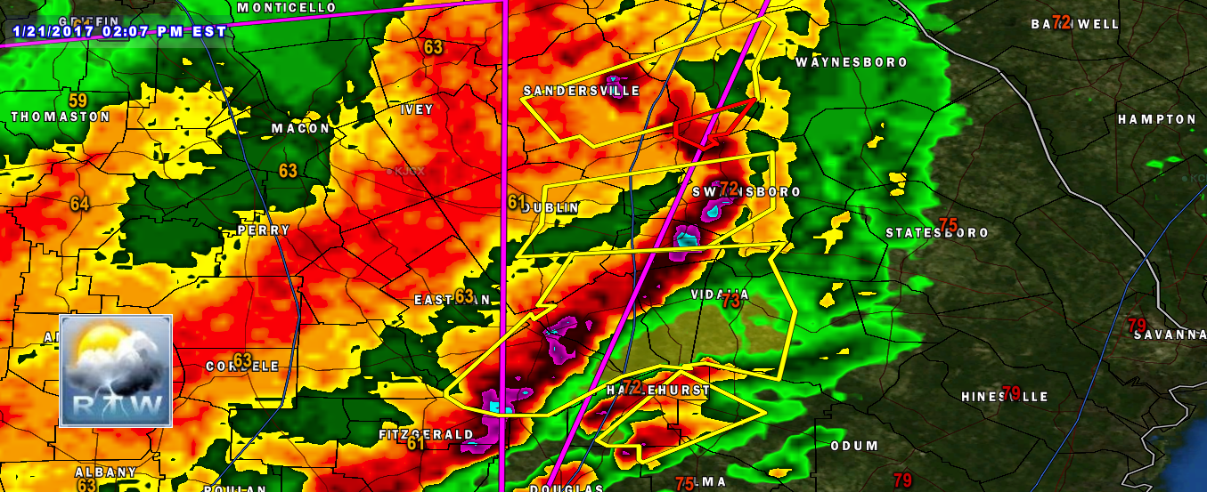Ralph's Tropical WeatherRTW TORNADO WARNING GA