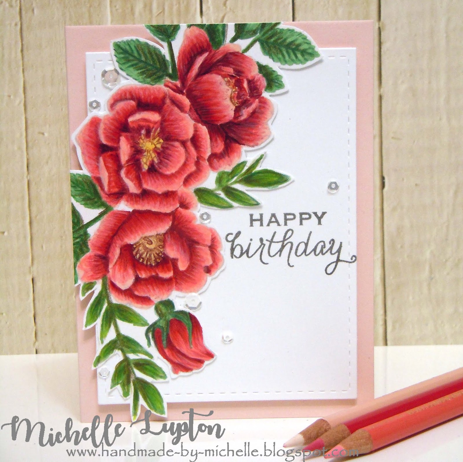 Handmade by Michelle: Happy birthday, Jacqui