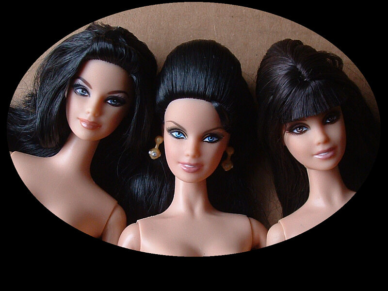 Doll Pit: Priscilla, Elvis, and Barbie comparison