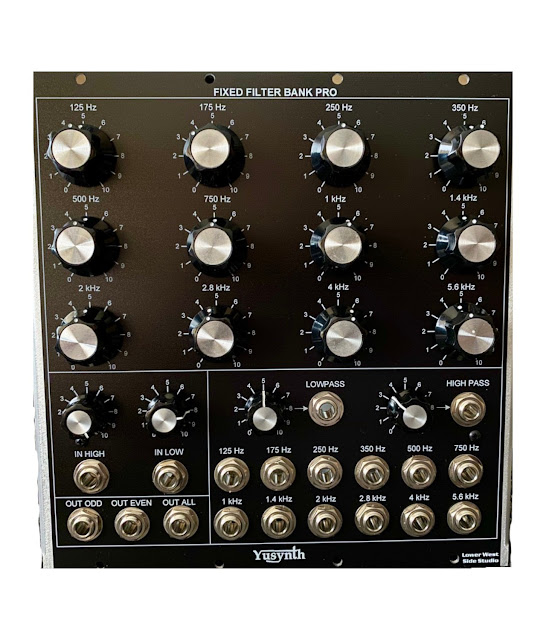 MATRIXSYNTH CGS202 Serge Resonant Equalizer and Yusynth Fixed Filter