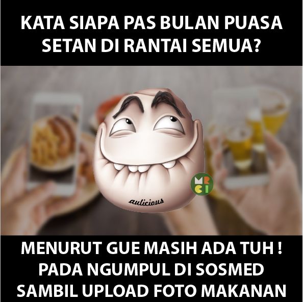 10 Meme Kocak 'Setan di Bulan Puasa' Ini Bikin Ngabuburit 