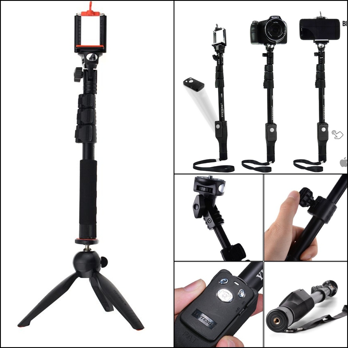 Paket YUNTENG Tongsis Tripod 3in1 ( Tripod Bluetooth ) Murah