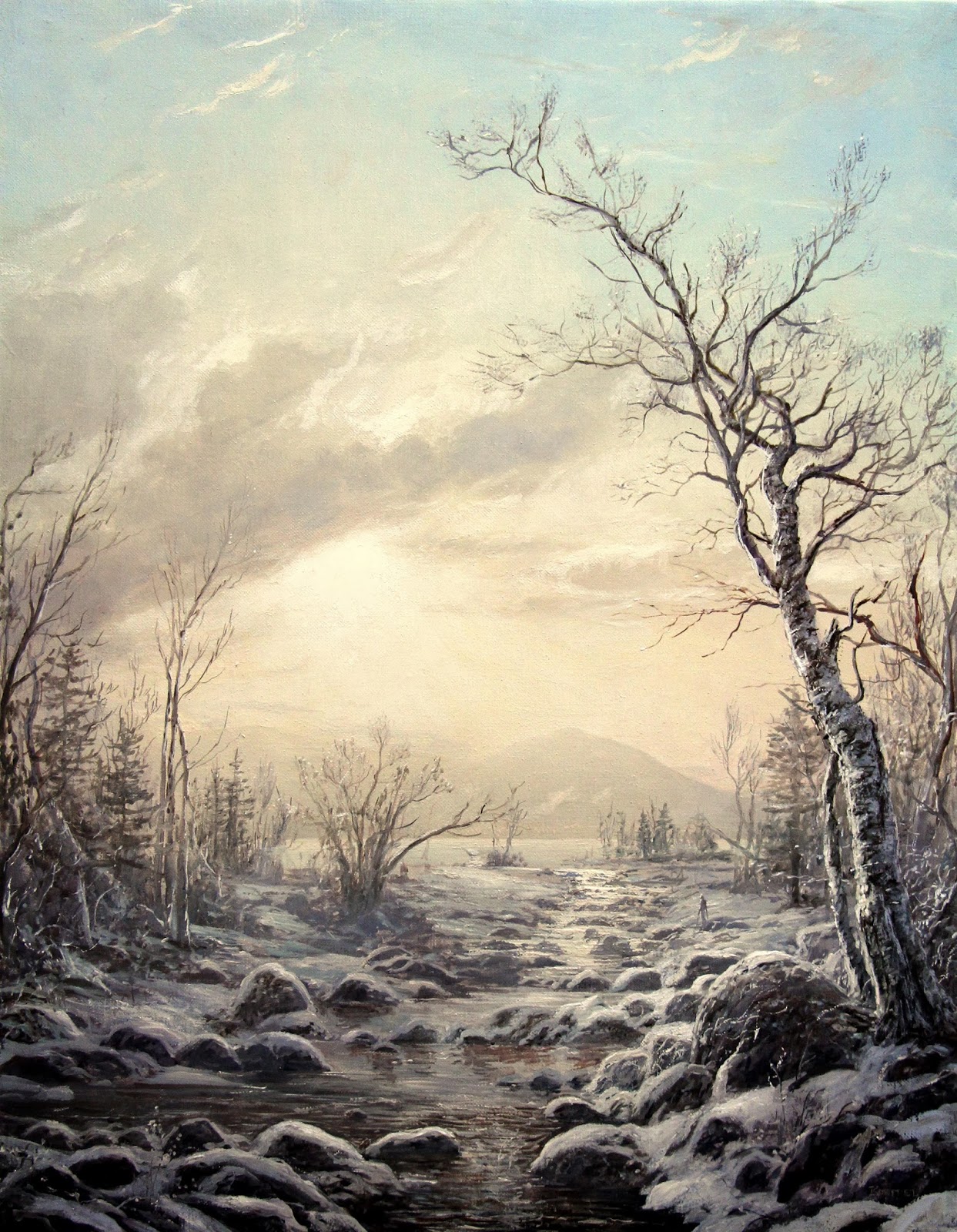 ERIK KOEPPEL Winter Landscape Paintings