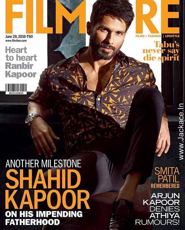 Rockstars Shahid Kapoor On The Cover Of Filmfare Magazine