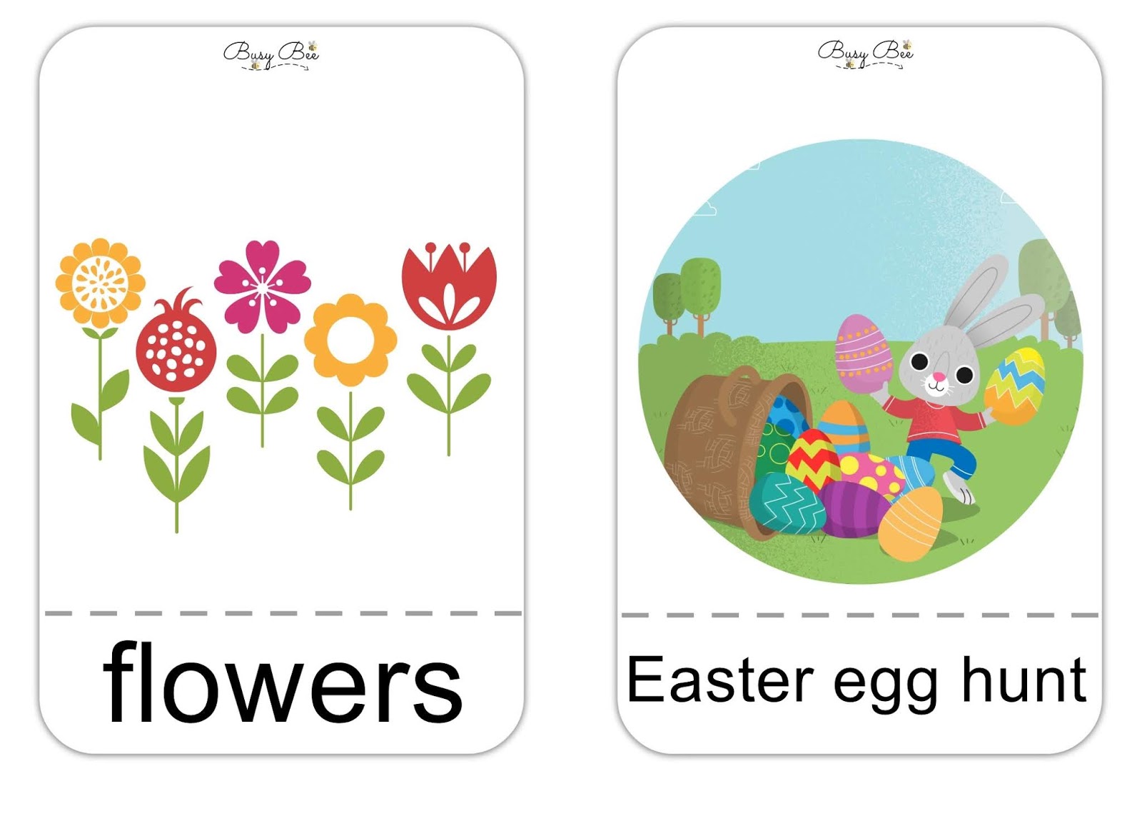 Little Monsters' Diary Easter Flashcards Special Days Lesson1