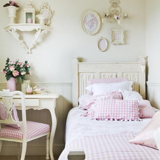 Modern Country Style Girls' Bedroom Painted Furniture