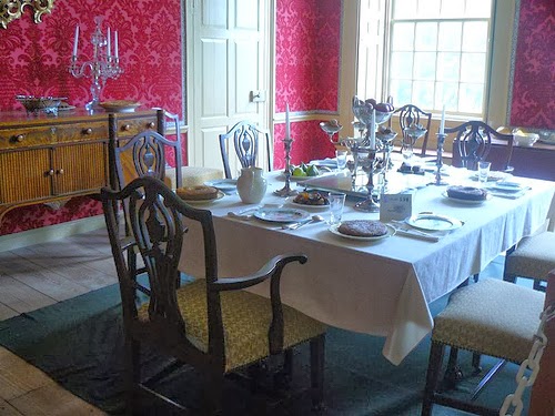 18th century Dining Room at Schuyler Mansion