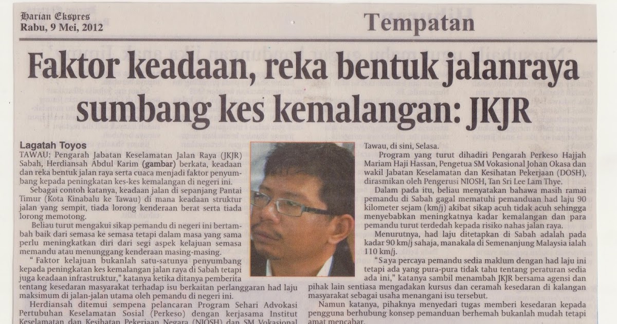 Contoh Karangan Berita Kemalangan Jalan Raya PuncaPunca