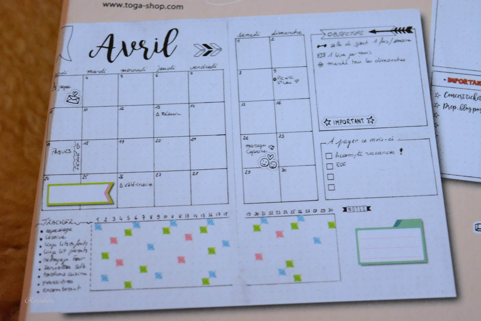 Rosenherz : DIY-Kalender gestalten
