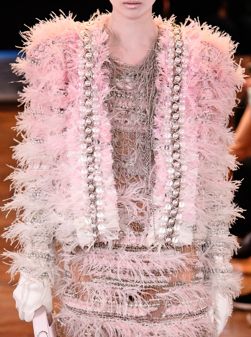 Close up: Pearls played a central part in Olivier Rousteing’s first ...