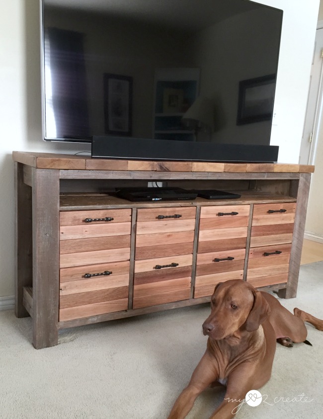 Reclaimed Wood Media Console, MyLove2Create