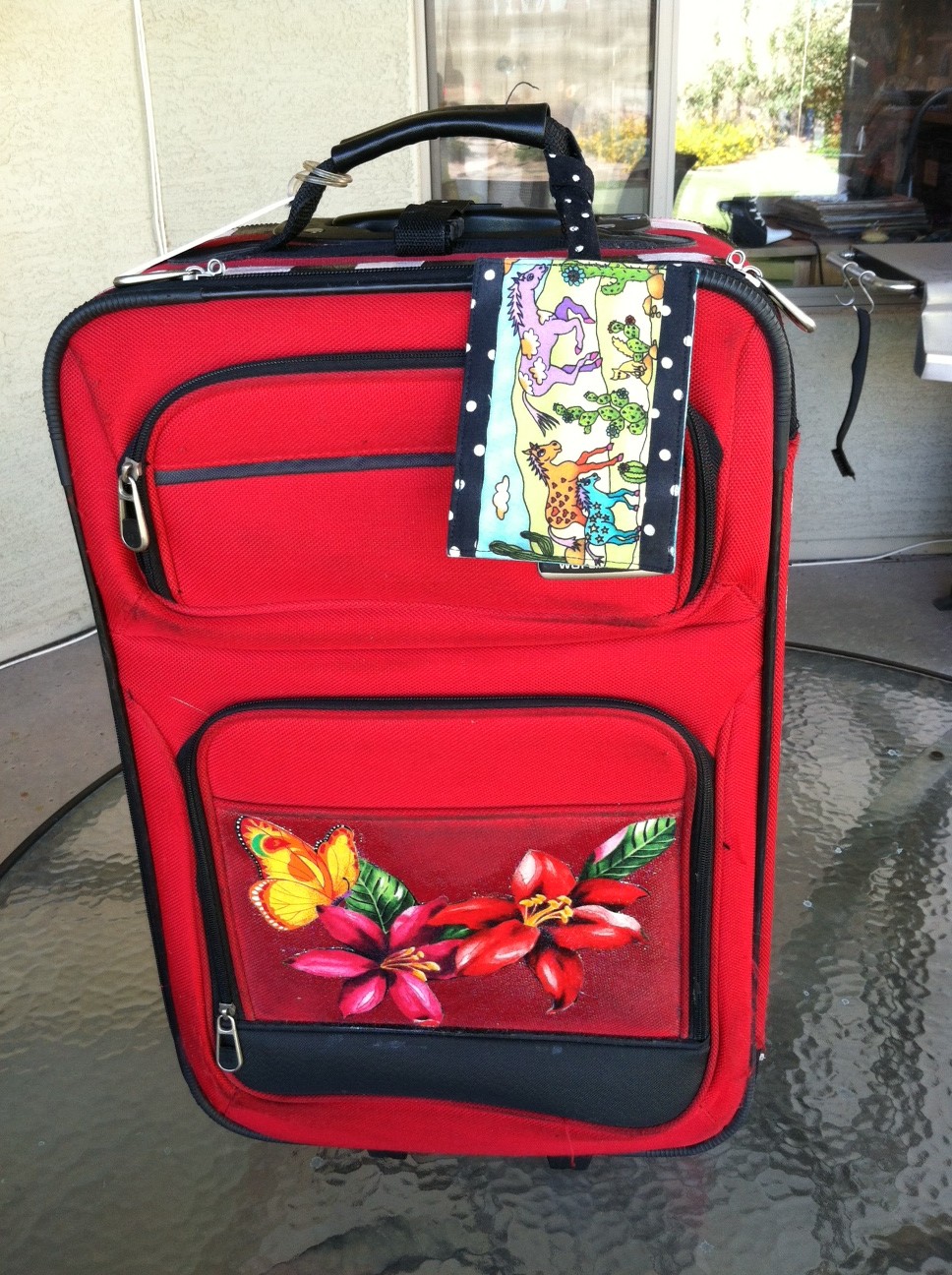 Funky Diva Summer Travel Altered Suitcases
